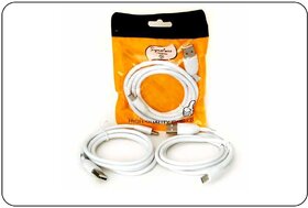 Signature 1.5 Mtr Lightning data cable 2.0 Amp for fast charging your mobile (White)