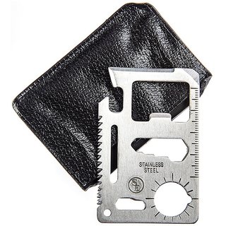 SNR 11 in 1 Stainless Steel Multi Function Pocket Credit Card Size Tool Kit