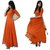 Raabta Orange Pom Pom Long dress