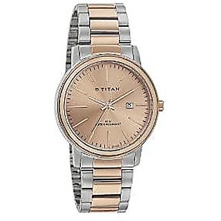 Buy Titan Quartz Rose Gold Dial Mens Watch-9440KM02 Online @ ₹4599 from