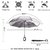 Kumaka Upside Down Portable UV Resistant Umbrella With C Shape Handle