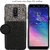 Stuffcool Eto Elegent  Stylish PU Leather Back Case Cover for Samsung Galaxy A6 Plus / A6 + (2018) - Black