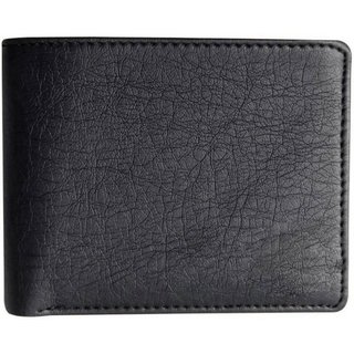 Macberry Black PU Bi-fold Wallets for Men's