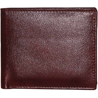 Tamanna Men Brown Genuine Leather Wallet 6 Card Slots Wallets