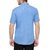 KACLHS1170 - Kuons Avenue Men's Solid Casual Denim Mandarin Collar Light Blue Shirt