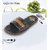 Men'S Casual Stylish Velcro Blue Leather Slide Sandal