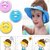 Dazzle adjustable baby bath shower cap with ear shields easy hair wash cap blue