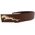 New Collection of Brown Leather Jaguar Design Belt with Auto Lock Buckle (Golden)