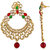 Asmitta Classic Chandbali Shape Gold Plated Dangle Earring For Women