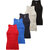 SOLO Men's Designer Cotton Color Vest Soft Stretchable Casual Sleeveless (Pack of 5)