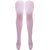 Neska Moda Women Pink Plain Cotton Thigh High Stockings STK16