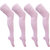 Neska Moda Women 2 Pair Pink Plain Cotton Thigh High Stockings STK16