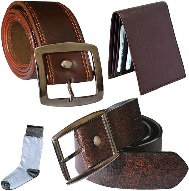 Sunshopping men's Brown Needle Pin Point Buckle belt