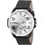 Gravity Men White Leather Day Date Analog Watch