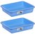 Samruddhi Plastic Tray (32.5 cm x 26.5 cm x 7cm, Pack of 2)
