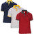 Pack of 3 Baremoda Men Multicolor Polo Collar T-Shirt