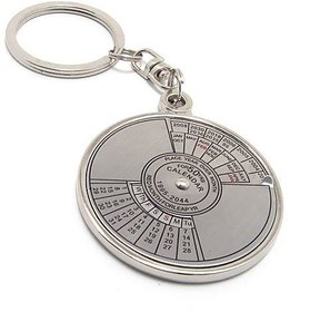 Compass Date Perpetual with Calendar up-to 50 Years Key Chain