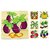 SHRIBOSSJI Colorful Wooden Block Picture Puzzle For Toddlers And Small Children (Vegetable Theme) 9 Piece