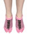 U.K size 7 Handmade Woolen Socks 100 soft KC Women Socks (Pink  Black) peacock design.