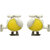 MAGS Silver Self Design Vehicle Theme Stud Earring for Girls (KEE-046, Yellow)