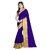 Indian Beauty Multicolor Georgette Self Design Saree With Blouse