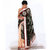 Palash fashion's Black Color embroidered Chiffon & Georgette Fancy Designer Saree