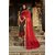 Styloce Red Georgette Embroidered Saree With Blouse