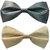 Sunshopping men's grey and cream neck bow tie (Pack of two)