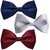 Sunshopping men's multi coloured neck bow tie (Pack of three)