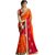 White World Women's Georgette Saree With blouse piece