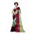 Meia Green Art Silk Embellished Saree With Blouse