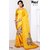 Sudarshan Silks Yellow Cotton Self Design Saree With Blouse