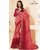 Sudarshan Silks Pink Polyester Self Design Saree With Blouse