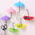 SNR Umbrella Shape Clothes Key Hat Holder Wall Hook Colorful Home Decoration Shelves Hanger Rack 3PCS/set