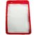 OGW REDMI 4 A -  transparent  back case cover red