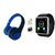 QSV_1221H_GT08 Smart watch and 991 C bluetooth headset compatible for LG l45 dual( Smart Watch with camera|| smart watch with memory card, sim card|| bluetooth headset)