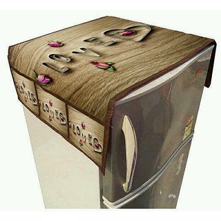 Digital Print Fridge Refrigerator Top Cover with Pockets By Manvi Creations