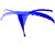 Lace Flower Design Thongs G-String V-String Panty Blue