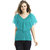 Aashish Garments - Green Summer V Neck Cold Shoulder Layer Top