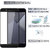 Hupshy Redmi Y1 Lite Tempered Glass Screen Protector Edge to Edge Fit 9H Hardness Bubble Free Anti-Scratch Crystal Clarity 2.5D Curved Screen Guard for Redmi Y1 Lite Black