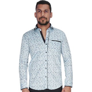                       Disperse Print Sky with Flower Print Shirt By Corporate Club                                              