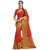 Ashika Tomato Red Tussar Silk Saree for Women With Blouse Piece