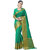 Ashika Parrot Green Tussar Silk Saree for Women With Blouse Piece