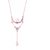 Code Yellow Pearl and Crystal Necklace With Rose Gold Plated Chain