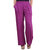 Pixie Formal Rayon Palazzo Pant / Trouser in Combo for Women with 2 Side Pocket (Pack of 1) - Purple
