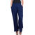 Pixie Formal Rayon Palazzo Pant / Trouser in Combo for Women with 2 Side Pocket (Pack of 1) - Navy Blue