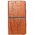 Rich Boss Fancy Diary Wallet Flip Case Cover for OPPO A57  (Light Brown) Premium Quality by MOBIMON