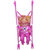 Pepperonz Baby Buggy Stroller Doll Toy Pushchair Pram Foldable Baby Girls Toy - Pink Doll