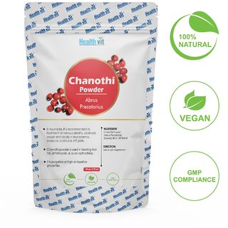 Buy Healthvit Natural Chanothi (Abrus Precatorius) Powder 100g Online ...