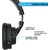 Leaf Beast Wireless Bluetooth Headphones with Handsfree Mic, Deep Bass and 30 Hour Battery Life (Carbon Black)